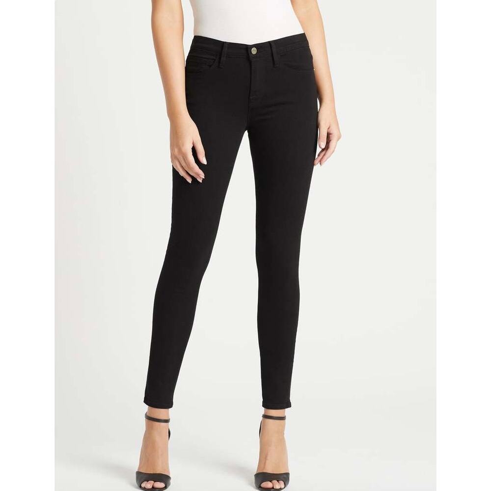 FRAME Denim Le Skinny Jean Film Noir Black Size 28